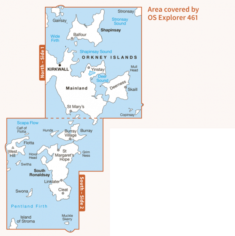 OS Explorer Map 461 - Orkney - East Mainland-1
